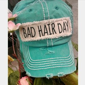 🌟Last One!🌟 BAD HAIR DAY Distressed Hat